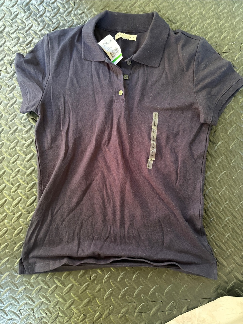 Aeropostale Women's Polo Shirt in Dark Navy